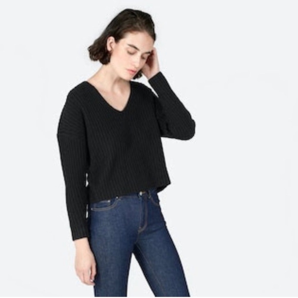 Everlane ribbed wool cashmere sweater